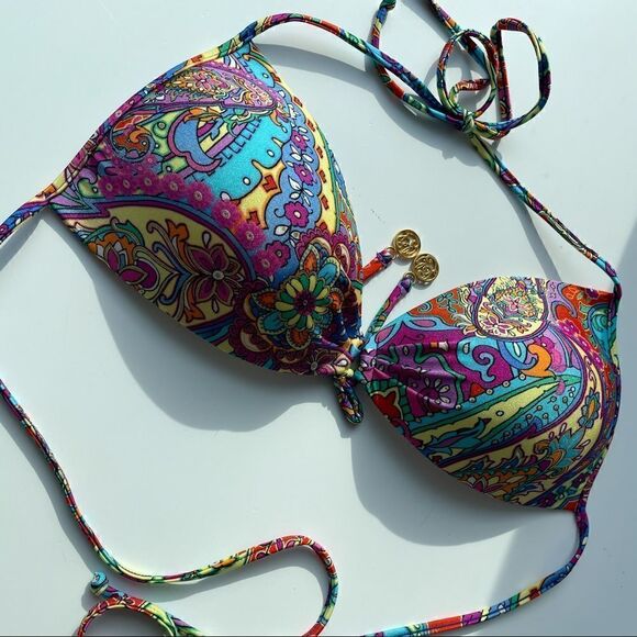 Luli Fama Pachanga Molded Cup Bikini Top XLarge - Picture 5 of 10